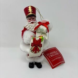 Department 56 Possible Dreams Clothtique Santa Ornament NWT